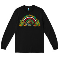 Black mexican flag cactus and sunflowers rainbow Long Sleeve Tee - Jasminsmagicworld