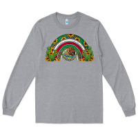 Heather Grey mexican flag cactus and sunflowers rainbow Long Sleeve Tee - Jasminsmagicworld