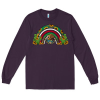 Plum mexican flag cactus and sunflowers rainbow Long Sleeve Tee - Jasminsmagicworld