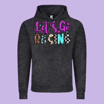 Let's Go Racing Vintage Hoodie Designed By Jahusdesignshop