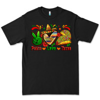 Black peace love tacos Premium Tee - Zillion Design Studio
