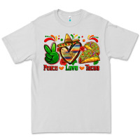 Dove Grey peace love tacos Premium Tee - Zillion Design Studio