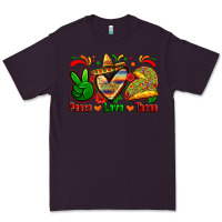 Plum peace love tacos Premium Tee - Zillion Design Studio