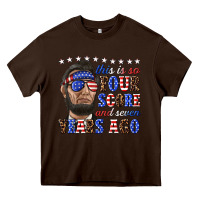 Chocolate Brown this is so four score and seven years ago Heavy Core Tee - texasbilliewilder