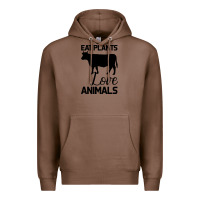 Chestnut Eat Plants Love Animals Premium Hoodie - Bettercallsaul