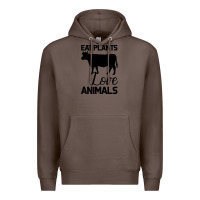 Coffee Eat Plants Love Animals Premium Hoodie - Bettercallsaul