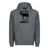Rock Eat Plants Love Animals Premium Hoodie - Bettercallsaul