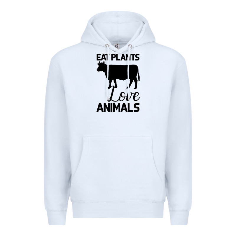 Eat Plants Love Animals Premium Hoodie by Bettercallsaul | Teevron