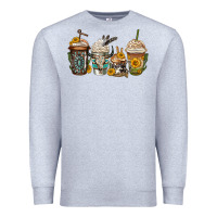 Heather Grey bull skull western coffee cups Premium Sweatshirt - Jasminsmagicworld