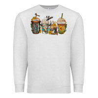 Oatmeal Heather bull skull western coffee cups Premium Sweatshirt - Jasminsmagicworld