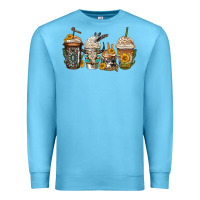 Ocean Blue bull skull western coffee cups Premium Sweatshirt - Jasminsmagicworld