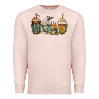 Pale Pink bull skull western coffee cups Premium Sweatshirt - Jasminsmagicworld
