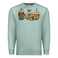 Seafoam bull skull western coffee cups Premium Sweatshirt - Jasminsmagicworld