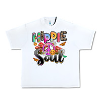 White hippie soul Urban Heavy Tee - AdoDesignShop