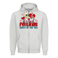 Dove Grey if i had feelings they d be for you Zipper Hoodie - MaliasSmallBusiness