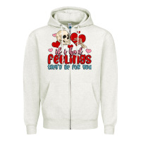 Oatmeal Heather if i had feelings they d be for you Zipper Hoodie - MaliasSmallBusiness