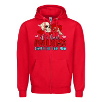 Red if i had feelings they d be for you Zipper Hoodie - MaliasSmallBusiness
