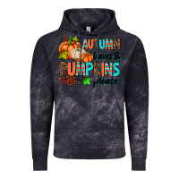 Cloud Black autumn leaves pumpkin please Vintage Hoodie - AdoDesignShop