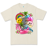 Bone summer smile face and beach vibes with rainbow tbw Premium Tee - texasbilliewilder