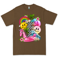 Cacao summer smile face and beach vibes with rainbow tbw Premium Tee - texasbilliewilder