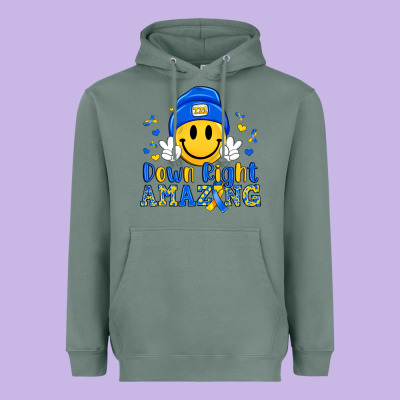 Down Right Amazing Heavyweight Hoodie Designed By Artiststas