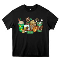 Black yorkshire terrier coffee cups Heavy Core Tee - Zillion Design Studio