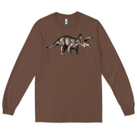 Chestnut Triceratops Horridus Long Sleeve Tee - LillyAllenDesigns