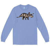 Colony Blue Triceratops Horridus Long Sleeve Tee - LillyAllenDesigns