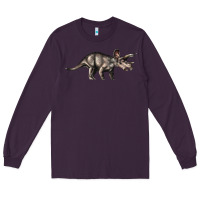 Plum Triceratops Horridus Long Sleeve Tee - LillyAllenDesigns