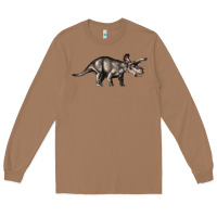 Toasted Coconut Triceratops Horridus Long Sleeve Tee - LillyAllenDesigns