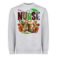Heather Grey nurse elf Heavyweight Sweatshirt - AdoDesignShop