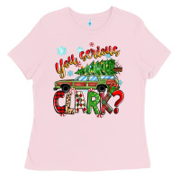 Bubblegum Pink you serious clark Ladies Tee - Zillion Design Studio