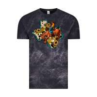 Cloud Black rodeo sunflower texas map Vintage Tee - JahusDesignShop