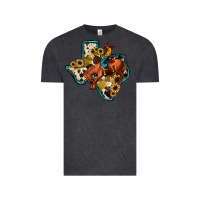 Vintage Black rodeo sunflower texas map Vintage Tee - JahusDesignShop