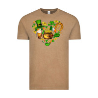 Vintage Coffee St Patricks heart Vintage Tee - AdoDesignShop