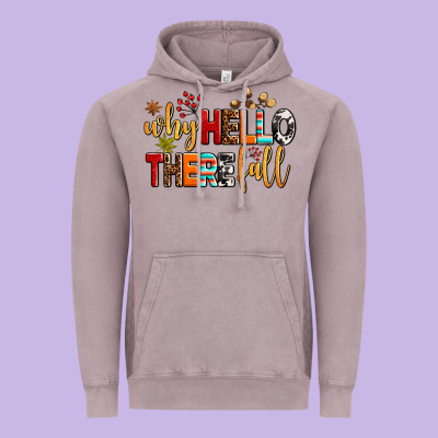 Why Hello There Fall Vintage Hoodie Designed By Adodesignshop