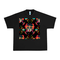 Black sugar skull seamless pattern Urban Heavy Tee - BundleAndBundleShop
