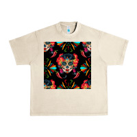 Sandshell sugar skull seamless pattern Urban Heavy Tee - BundleAndBundleShop