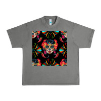 Tornado sugar skull seamless pattern Urban Heavy Tee - BundleAndBundleShop