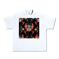White sugar skull seamless pattern Urban Heavy Tee - BundleAndBundleShop