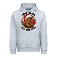 Heather Grey dear santa just send cows Urban Hoodie - CowGirlArtShop