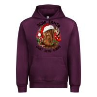 Mauve Wine dear santa just send cows Urban Hoodie - CowGirlArtShop