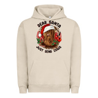 Pigment French Oak dear santa just send cows Urban Hoodie - CowGirlArtShop