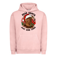 Pigment Salmon dear santa just send cows Urban Hoodie - CowGirlArtShop