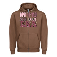 Chestnut in my self love era Zipper Hoodie - MaliasSmallBusiness