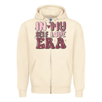 Sandshell in my self love era Zipper Hoodie - MaliasSmallBusiness