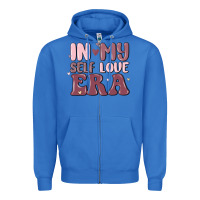 True Royal in my self love era Zipper Hoodie - MaliasSmallBusiness