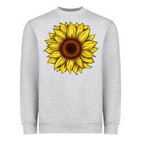 Heather Grey sunflower Heavyweight Sweatshirt - Artiststas