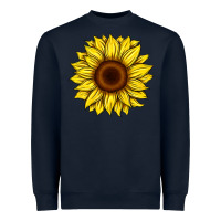 Navy sunflower Heavyweight Sweatshirt - Artiststas