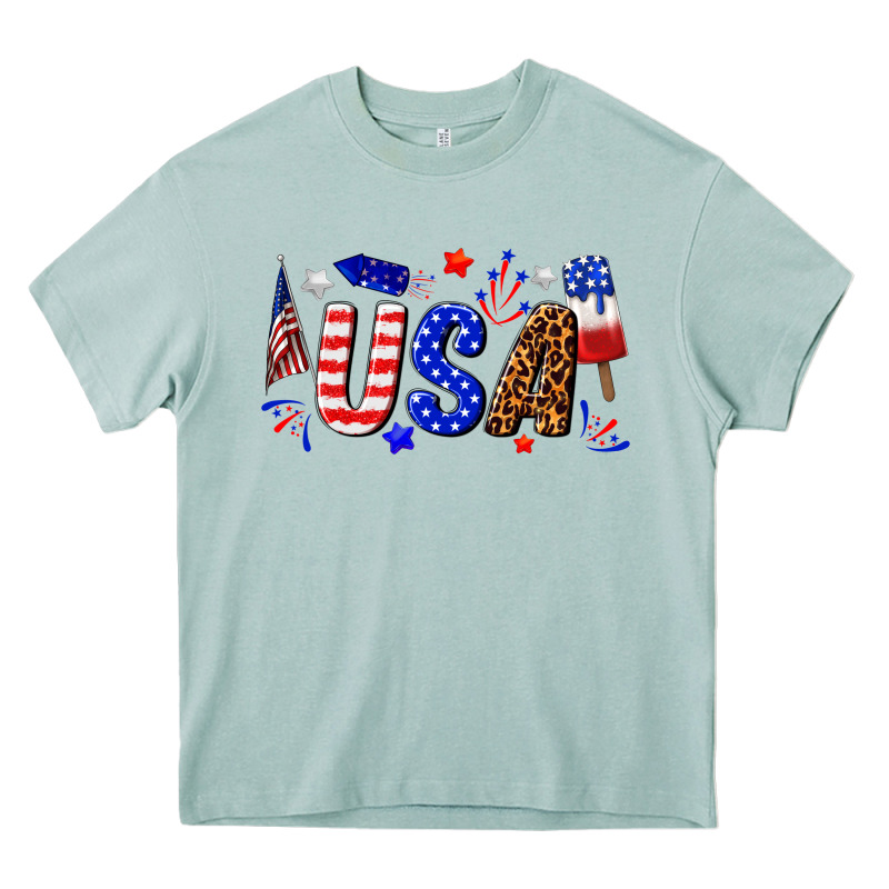 Usa 4th Of July Heavy Core Tee by texasbilliewilder | Teevron